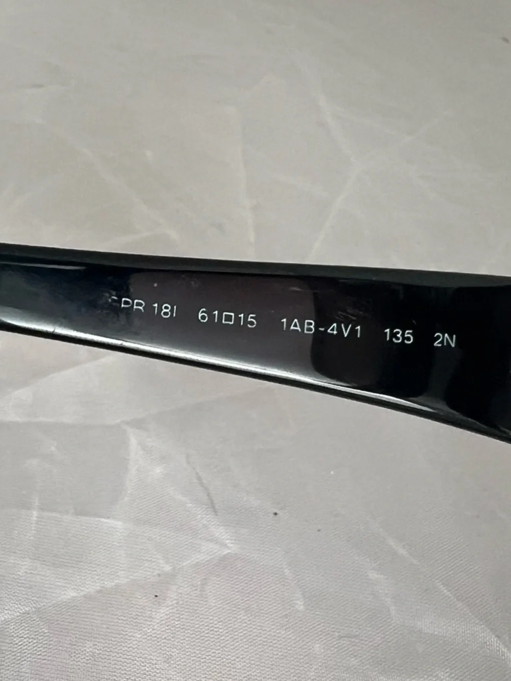 💕 PRADA Butterfly Frame Sunglasses Black 61- 15 SPR 18I (Damaged) - Picture 8 of 11